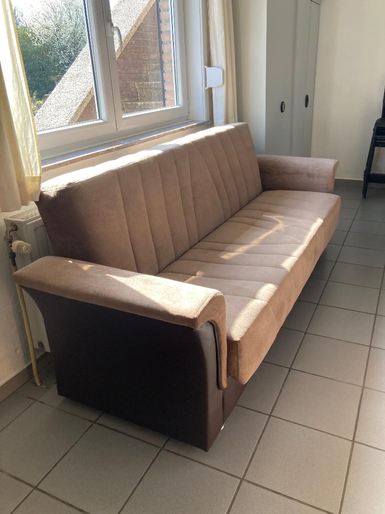 Fauteuil - canapé - lit, Ophalen, Gebruikt, 100 tot 125 cm, Stof