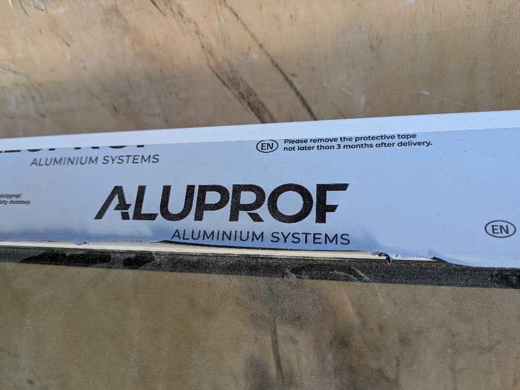 Aluminium vast raam - Aluprof MB70 - triple glas, Ophalen, Gevelraam of Ruit, 80 tot 120 cm, Nieuw