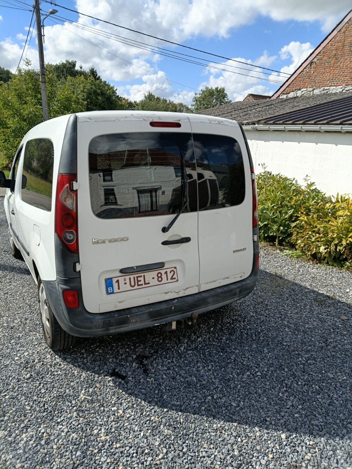 a vandre Renault Kangoo,,blanc,2 places, Auto's, Voorwielaandrijving, 4 cilinders, Leder en Stof, Wit