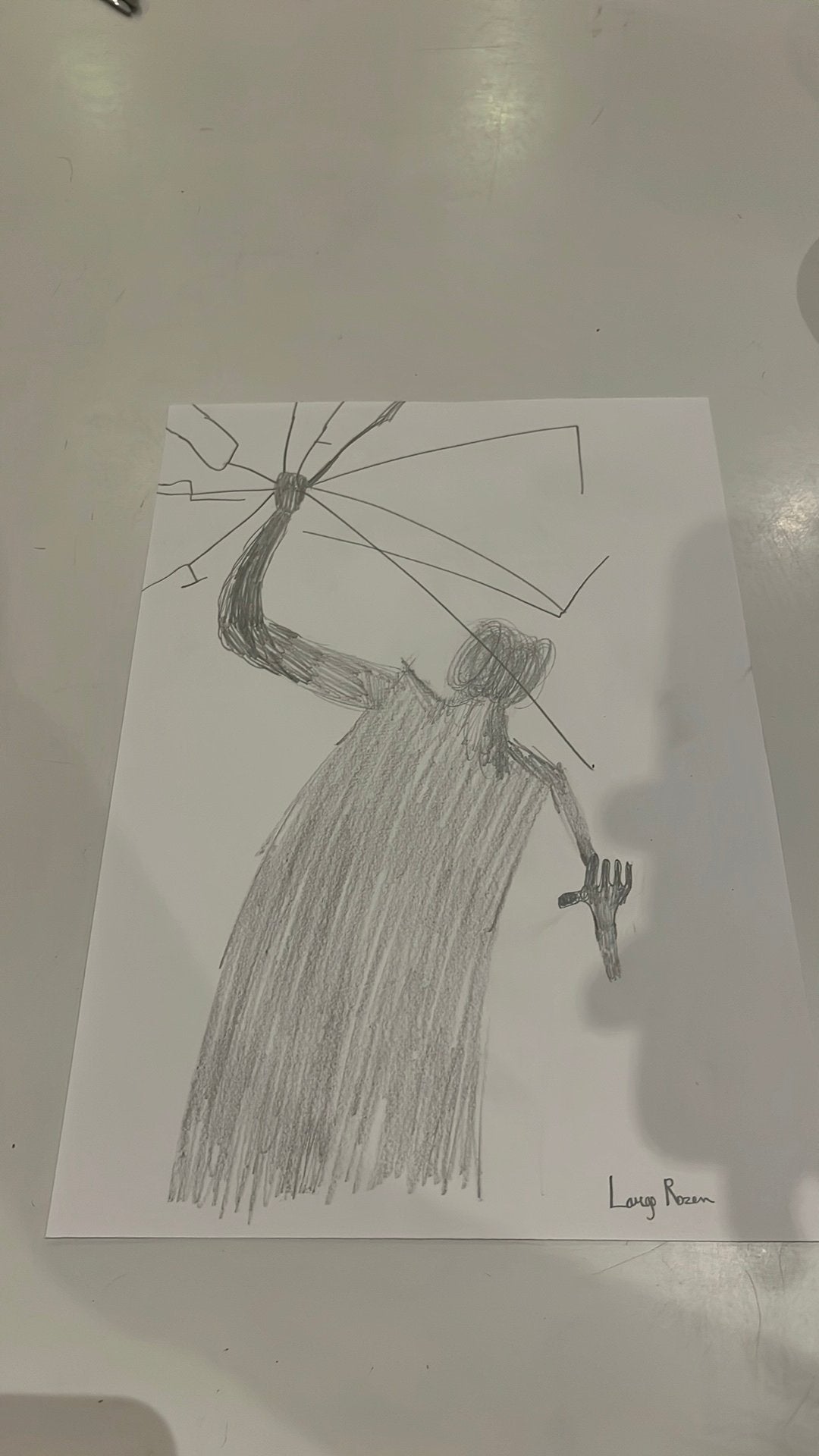 Tekening: woedenuitbarsting, Antiek en Kunst, Kunst | Tekeningen en Fotografie, Ophalen, Tekening, Potloodtekening, Origineel