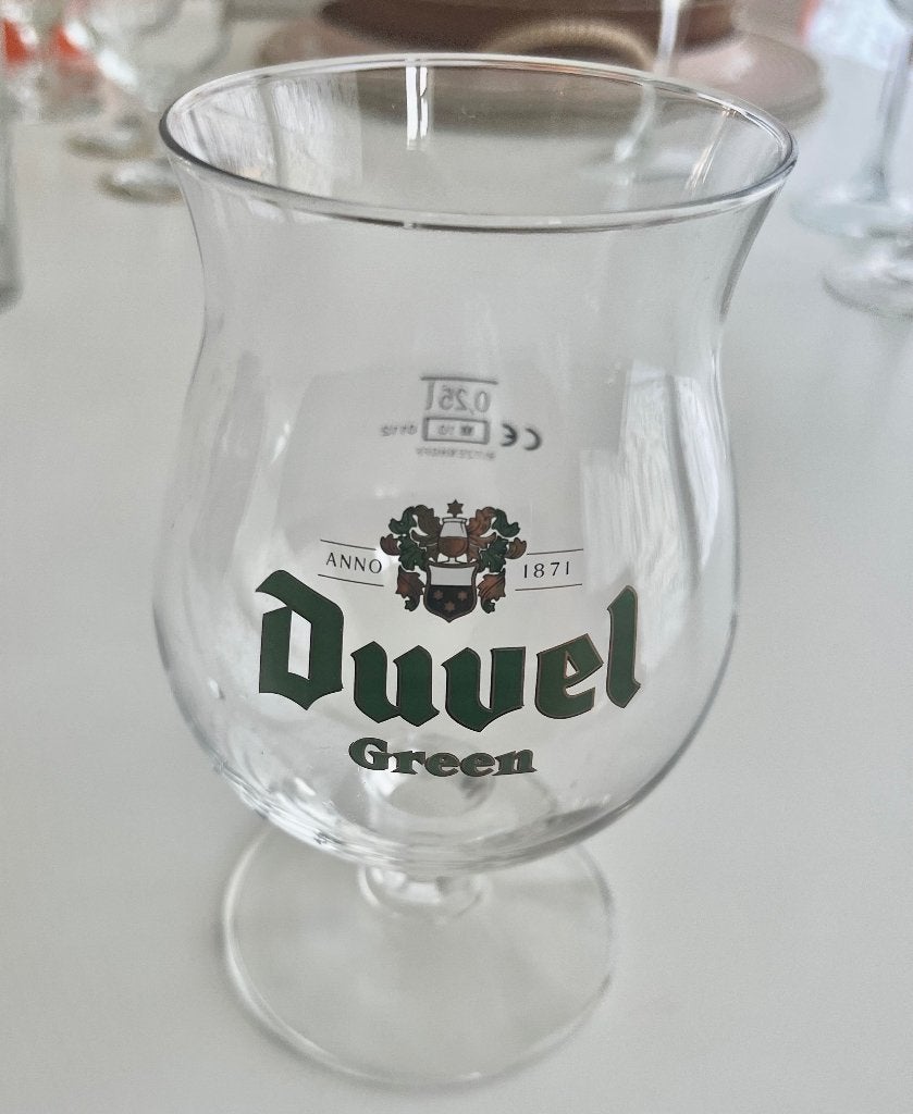 DUVEL GREEN GLAS, Ophalen of Verzenden, Zo goed als nieuw, Glas of Glazen, Duvel