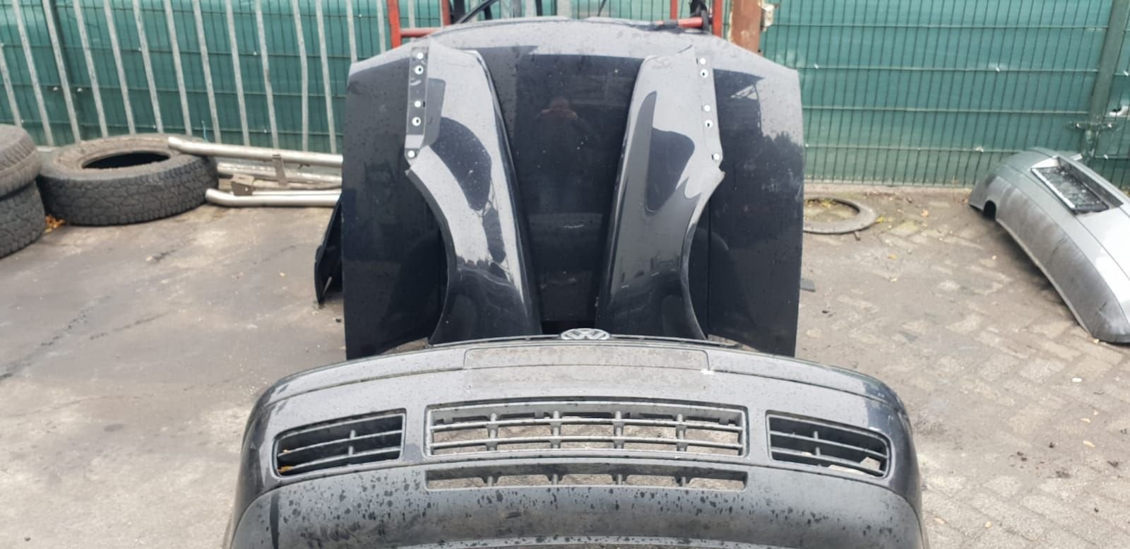 VW GOLF 4  VOORBUMPER +MOTORKAP +VOORSCHERMEN  BJ 98 TOT 200, Gebruikt, -, Voor, -