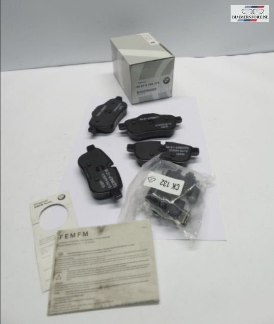 Remblokken achterzijde origineel BMW 34216788275 6788275, -, -, Nieuw, Ophalen of Verzenden