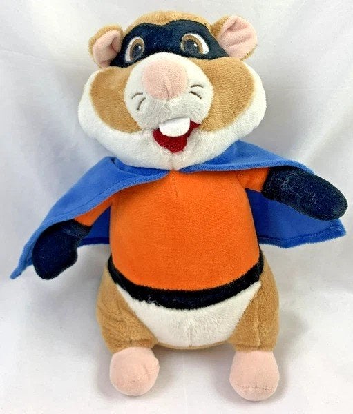 Albert Heijn AH hamster knuffel superheld blauwe cape, Kinderen en Baby's, Speelgoed | Knuffels en Pluche, Hamster, Zwart, Zo goed als nieuw
