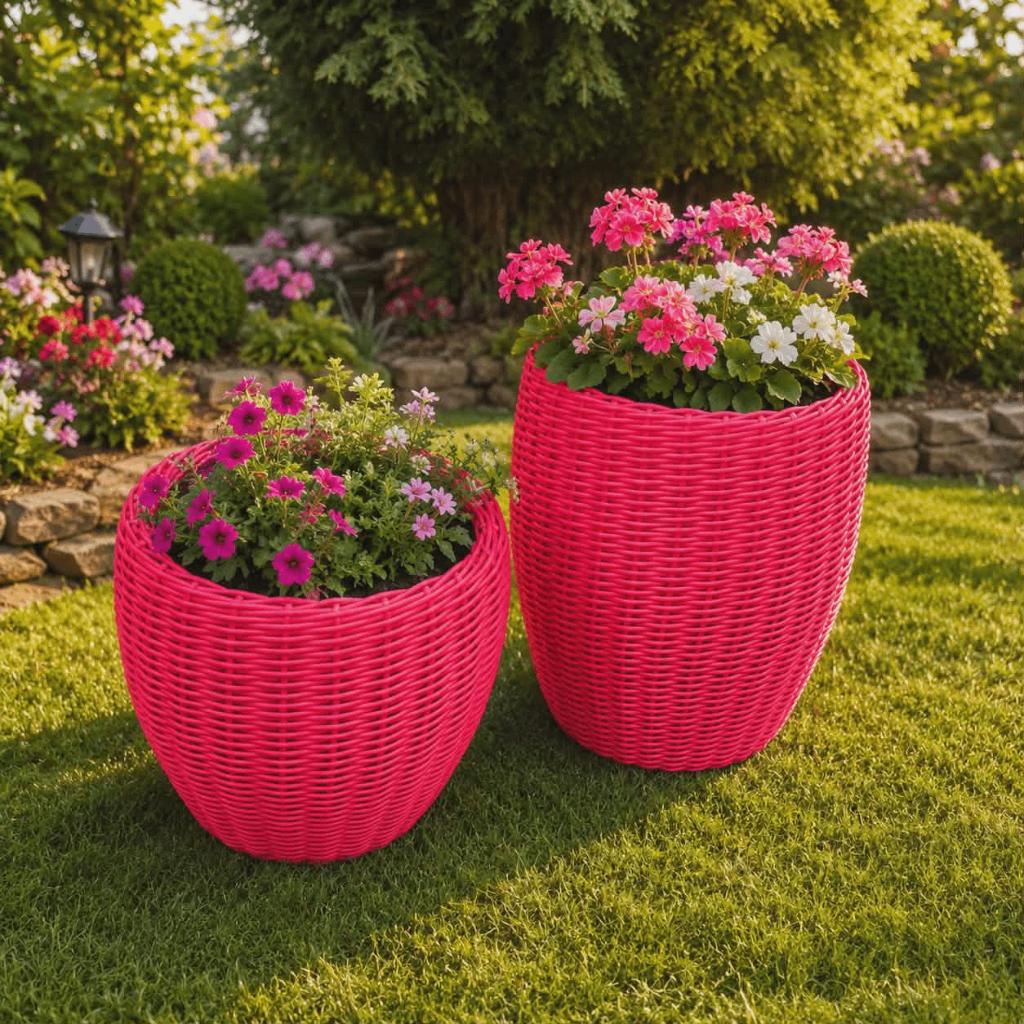 bloempotten en vazen, Kunststof, 40 cm of meer, Nieuw, Ophalen of Verzenden