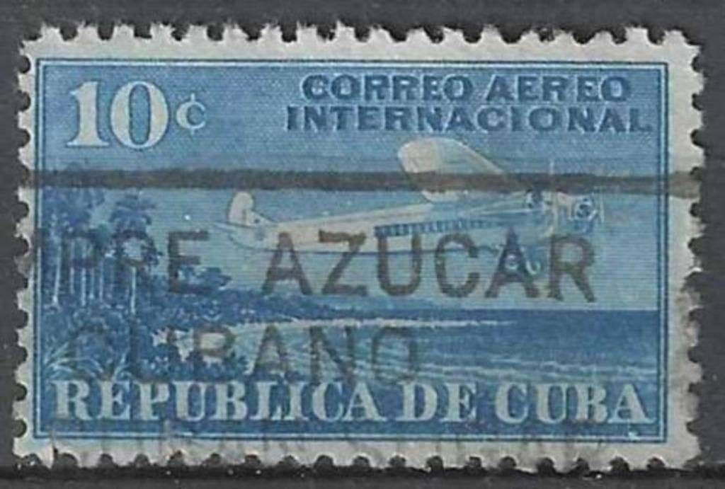 Cuba 1931 - Yvert 5PA - Vliegtuig - 10 c. Blauw (ST), Verzenden, Gestempeld