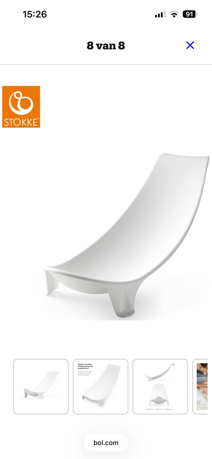 Stokke babyzitje voor bad, Kinderen en Baby's, Ophalen, Zo goed als nieuw