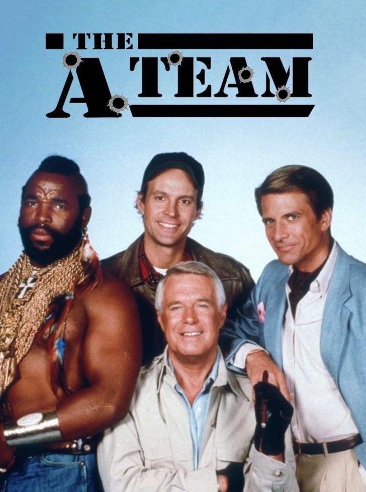 Panneau pub en métal The A-team 80's - rétro vintage mancave, Collections, Marques & Objets publicitaires, Neuf, Panneau publicitaire