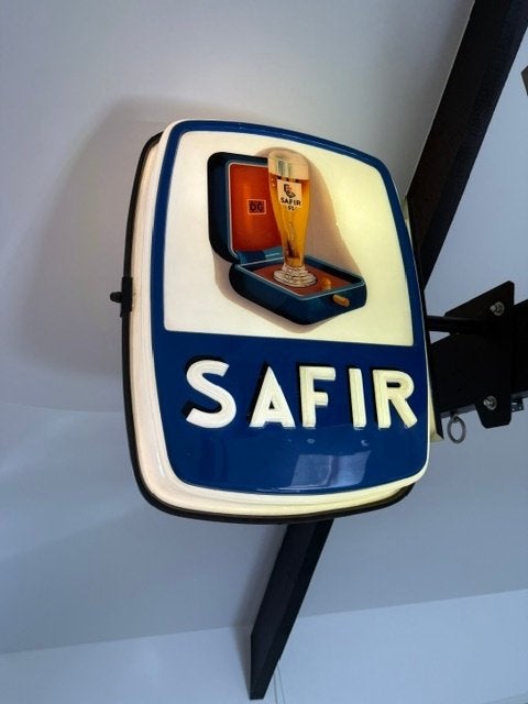 Safir Bier Reclame, Verzamelen, Biermerken, Ophalen