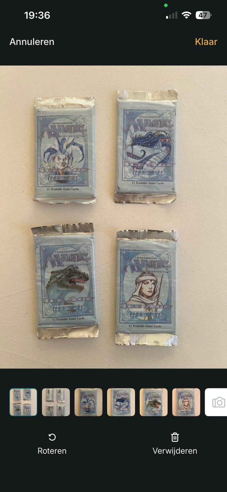 Magic - Ice Age – Complete set 4  Artworks – Sealed, Hobby en Vrije tijd, Verzamelkaartspellen | Magic the Gathering, Ophalen