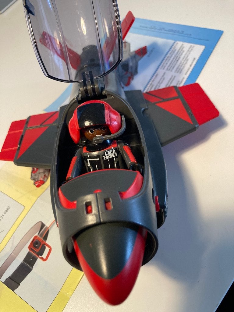 Playmobil 5162 - Jet à emporter, Ophalen, Gebruikt, Complete set