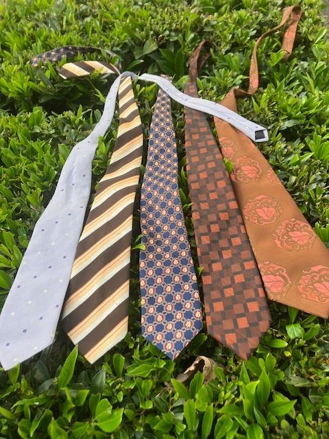 5 VINTAGE STROPDASSEN POLYESTER. GOEDE STAAT., Kleding | Heren, Stropdassen, Ophalen of Verzenden, Gedragen