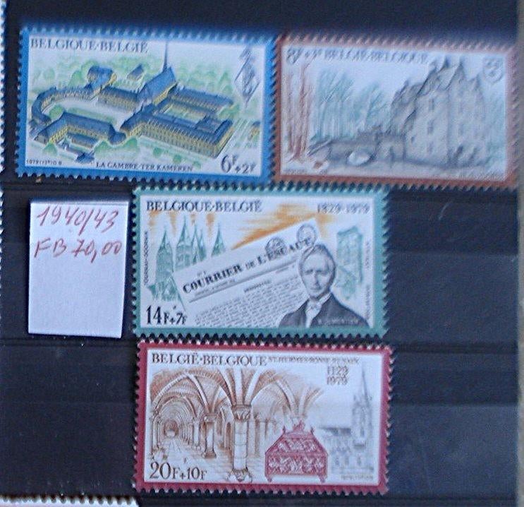 Belgique 1940/43 **/mnh, Envoi, Série