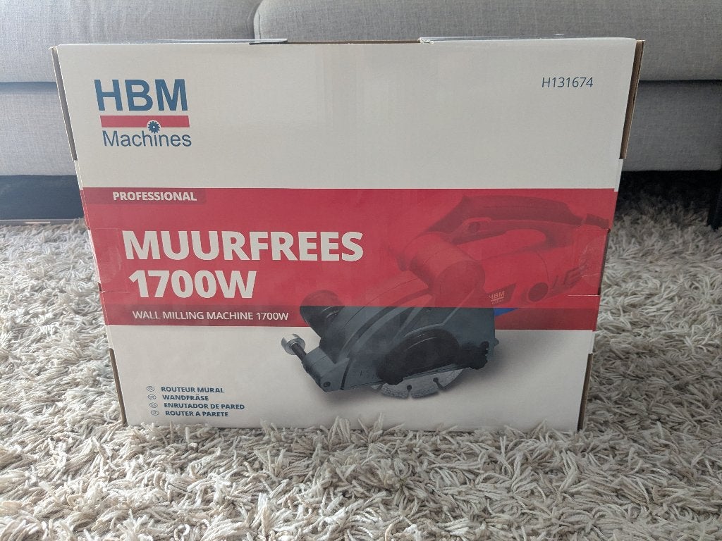 HBM muurfrees sleuvenfrees (ongeopend met garantie), Doe-het-zelf en Bouw, Ophalen, Nieuw, Muurfrees, HBM machines