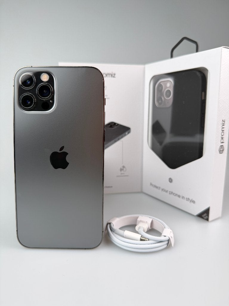 iPhone 12 Pro, 128 Go, Graphite, 90 % de Batterie, 128 GB, Enlèvement ou Envoi, Sans abonnement, Sans simlock