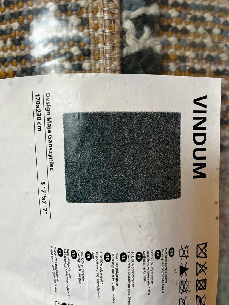 Tapijt IKEA, 150 tot 200 cm, Rechthoekig, Ophalen, Overige kleuren
