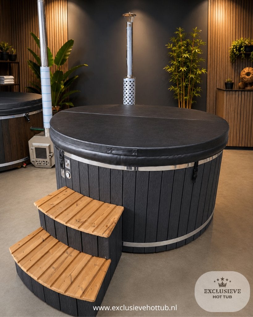 Nieuwe hottub 200 cm met geïntegreerde houtkachel, Ophalen, Nieuw