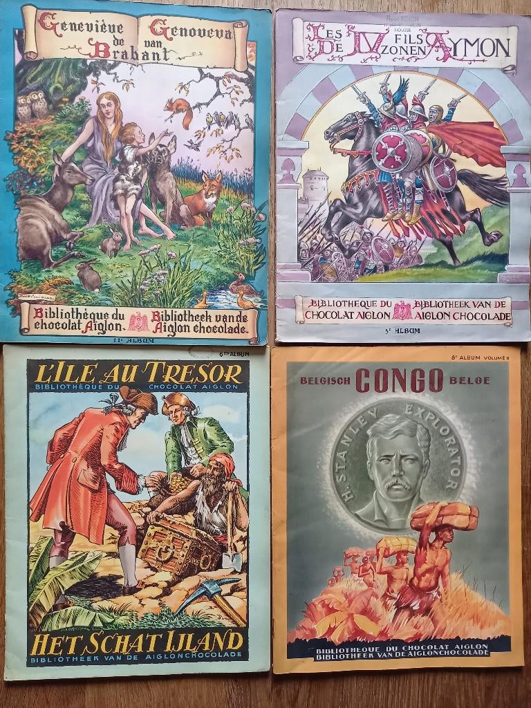10 albums complets avec chromos chocolat l'Aiglon, Timbres & Monnaies, Timbres | Albums complets & Collections, Enlèvement ou Envoi