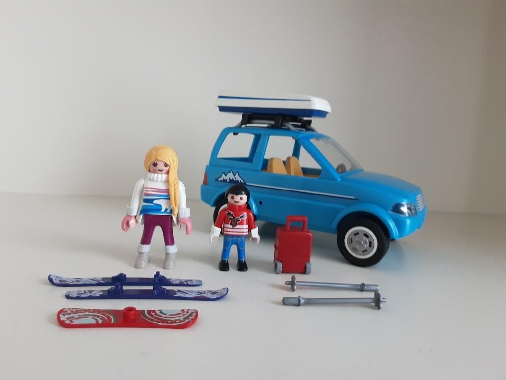 Voiture PlayMobil avec skieurs, Enlèvement ou Envoi, Comme neuf