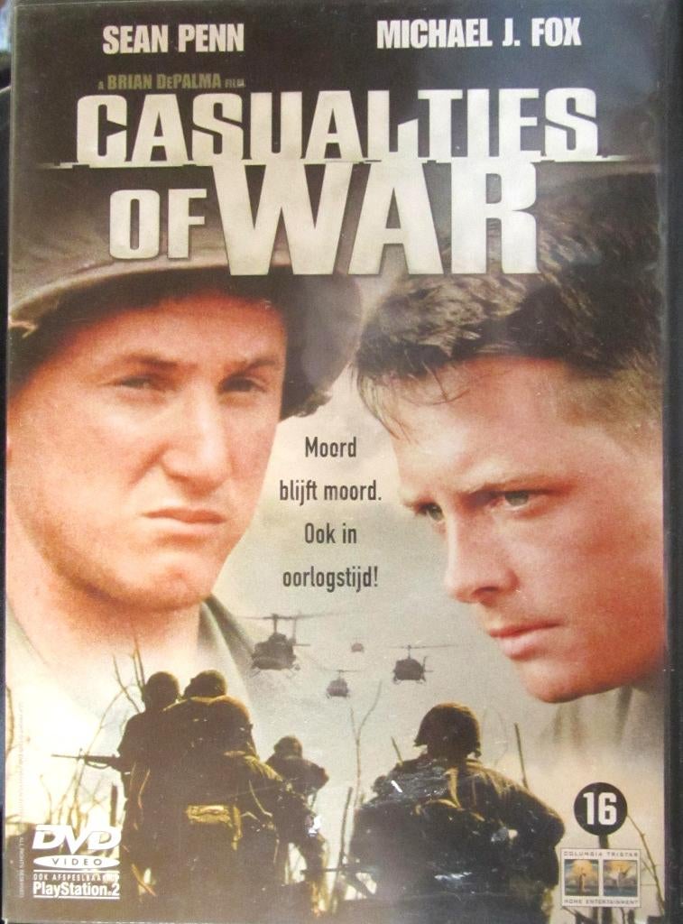 DVD OORLOG- CASUALTIES OF WAR (SEAN PENN- MICHAEL J.FOX, Cd's en Dvd's, Dvd's | Actie, Alle leeftijden, Ophalen of Verzenden, Zo goed als nieuw