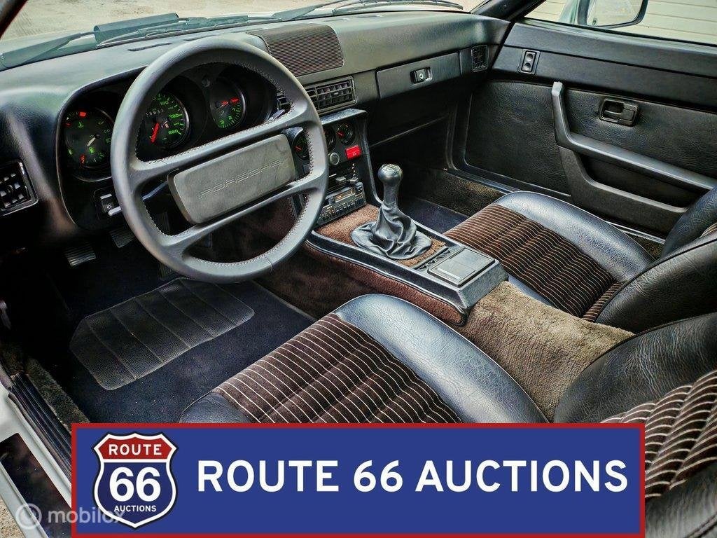Porsche 924 Turbo | 1980 | Route 66 Auctions, Auto's, Zwart, Bedrijf, Overige carrosserie, Porsche