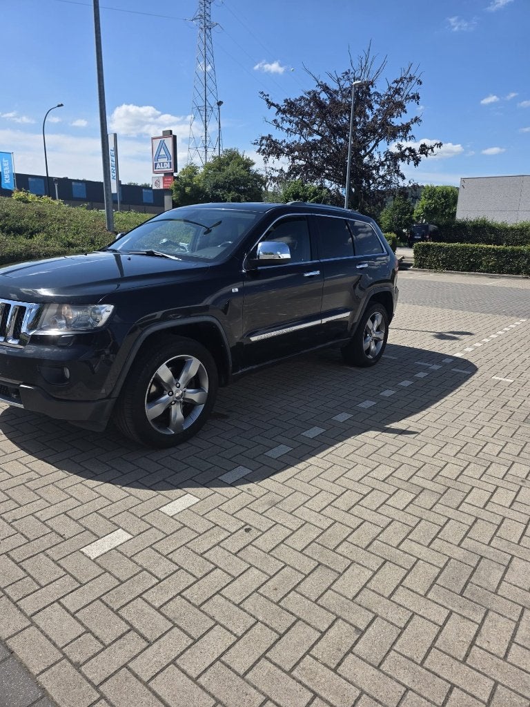 Jeep Grand Cherokee 3.0 V6 Overland 4x4 Trekhaak, Auto's, Jeep, Automaat, Euro 5, Zwart, Leder