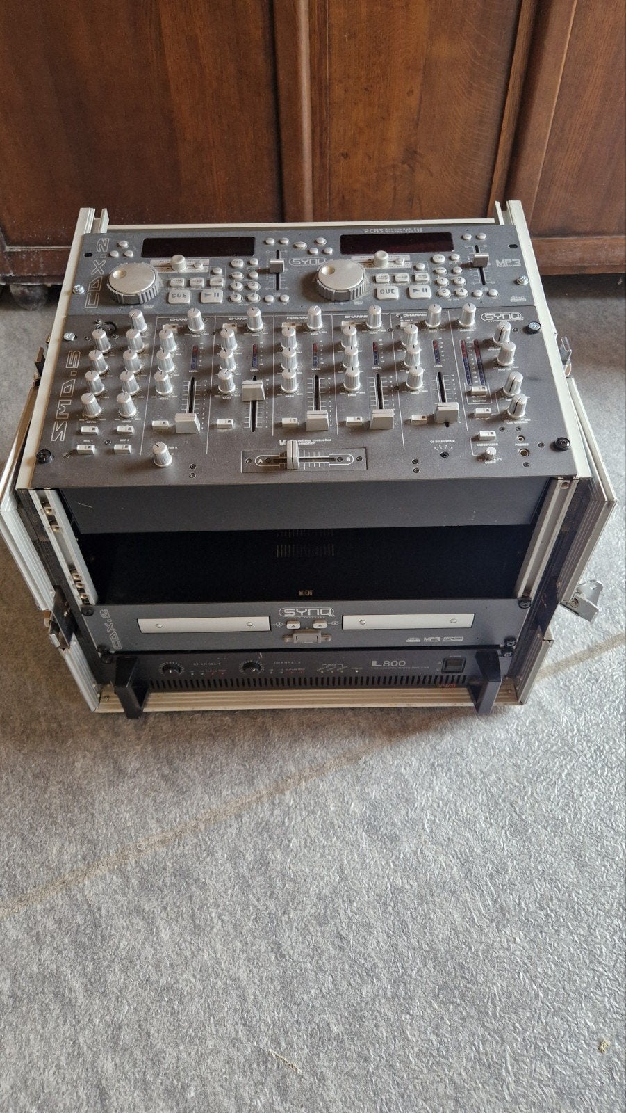 kit sono avec flightcase, Enlèvement, Utilisé, Haut-parleur ou Amplificateur, Flight case