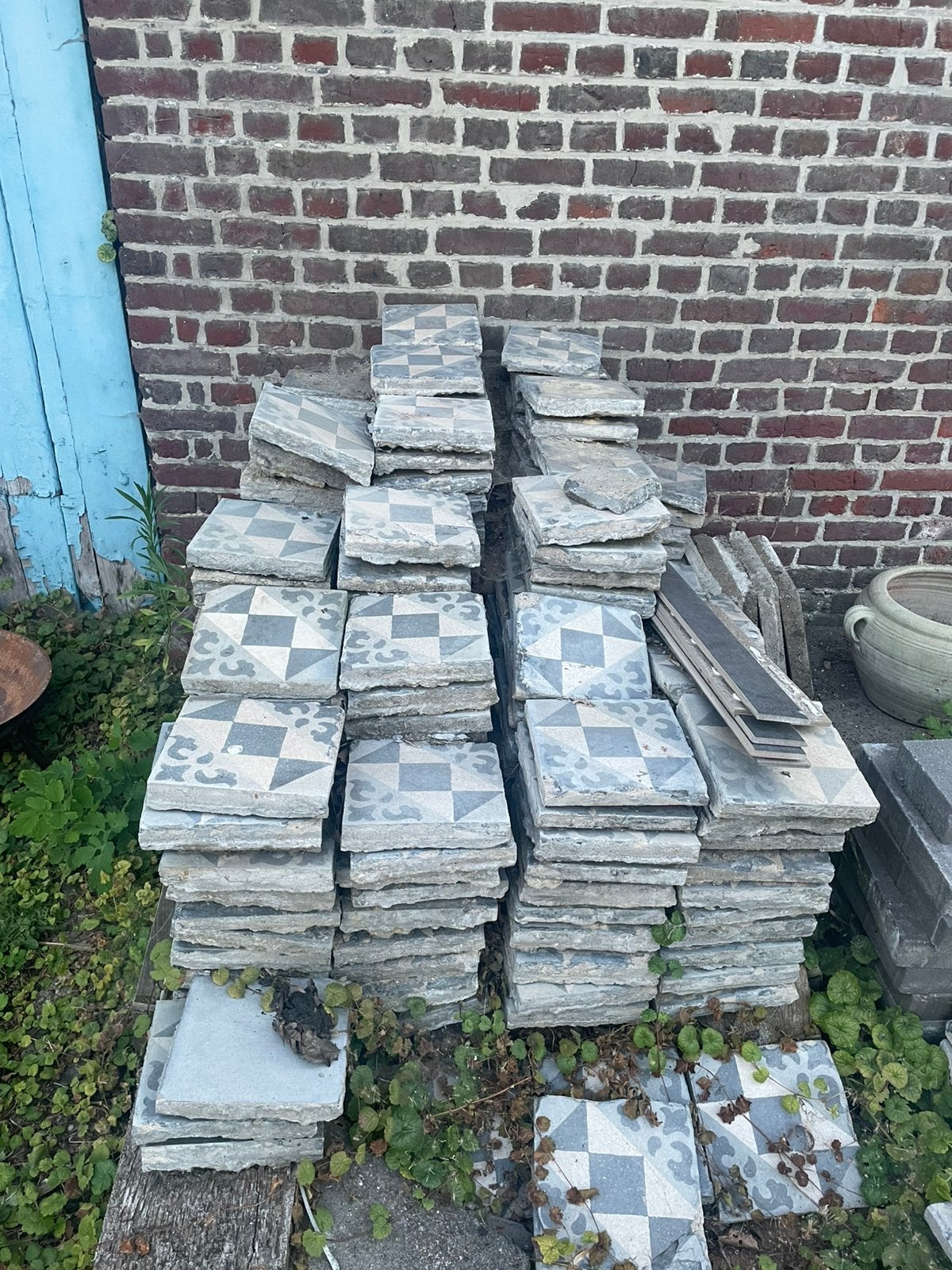 Oude betontegels, Enlèvement, Utilisé, Carrelage de sol
