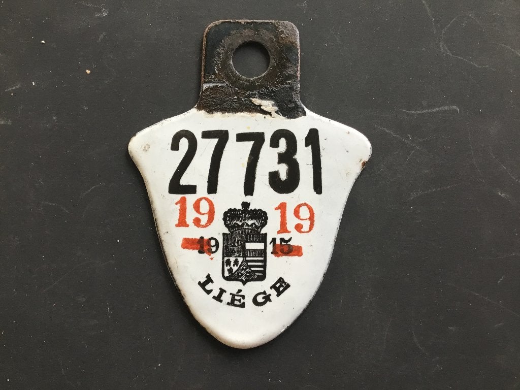 Plaque émaillée vélo., Enlèvement ou Envoi