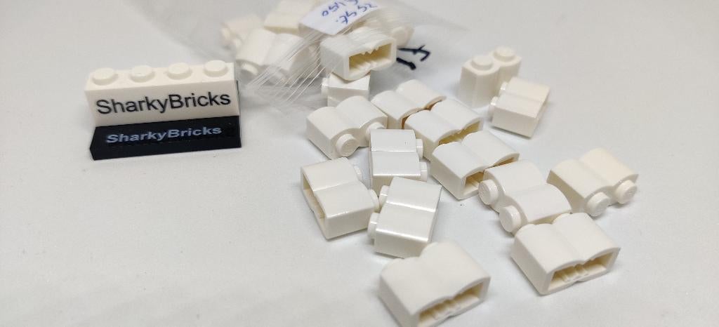 Lego Palisade Brick 1x2 Wit per 25 stuks (Nieuw), Overige thema's, Lego, Nieuw, Ophalen of Verzenden