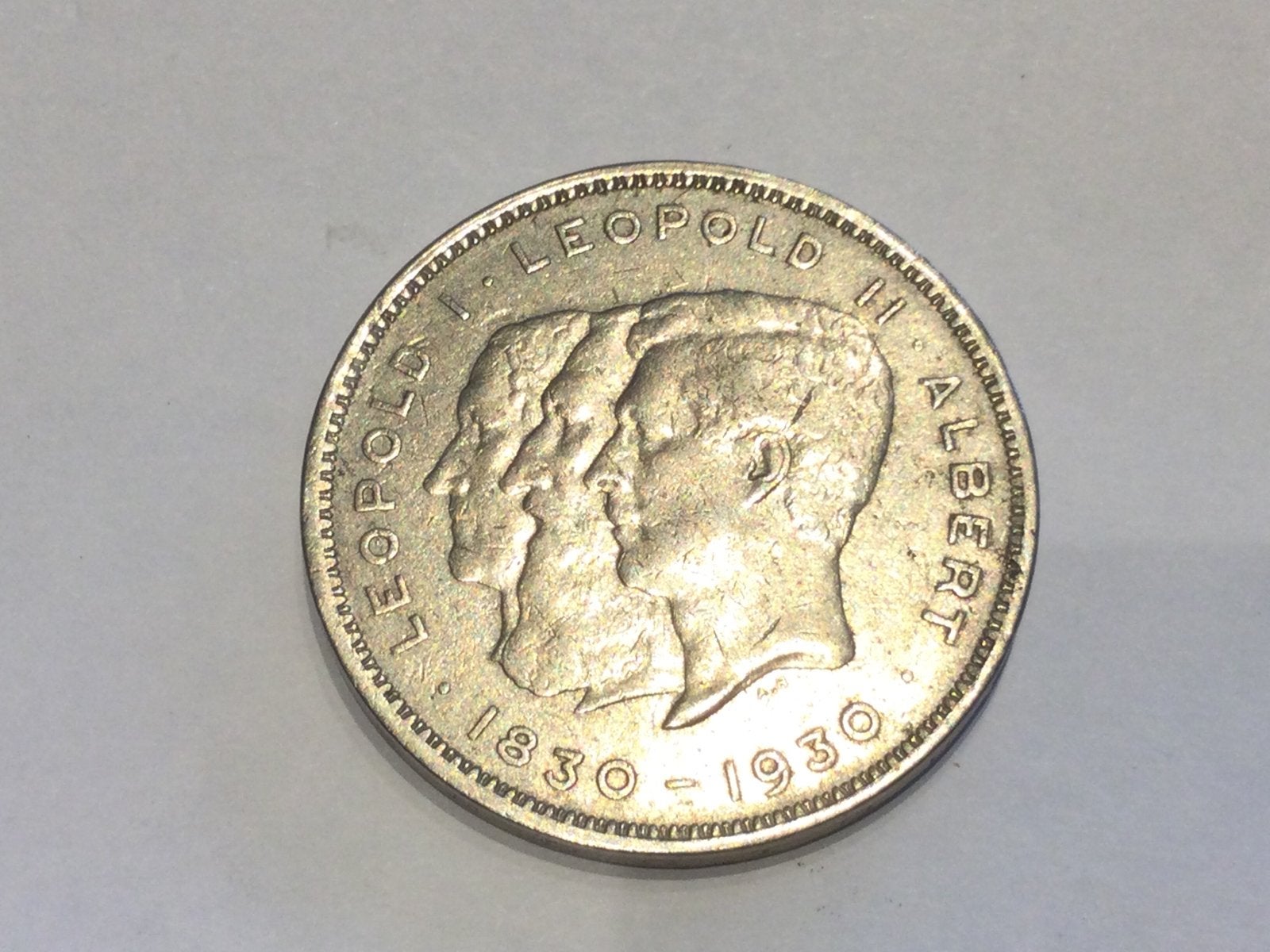 België 10 Francs 1930 positie B, Postzegels en Munten, Ophalen of Verzenden