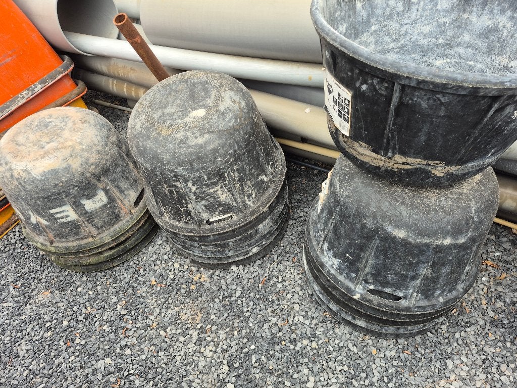 rubber versterkte mortelkuipen 50L, Ophalen, Gebruikt, Overige typen