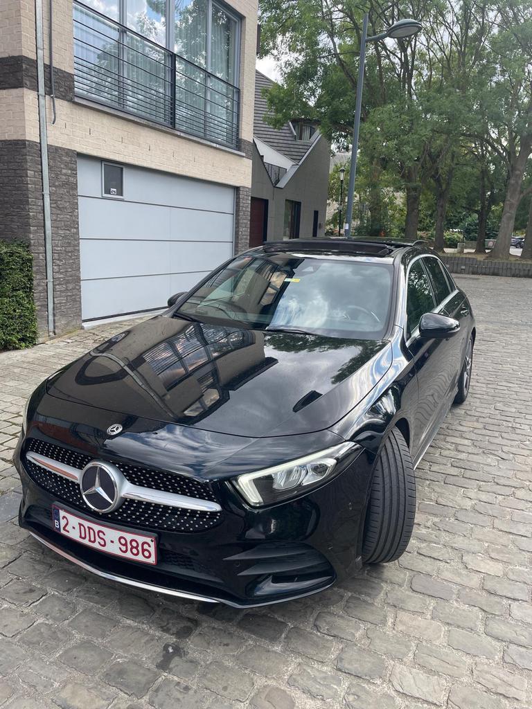 Mercedes A200, Auto's, Mercedes-Benz, Automaat, Zwart, Leder, 5 zetels