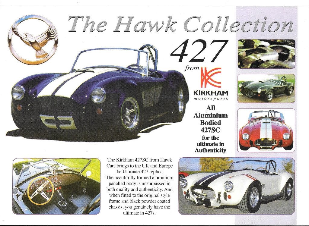 JAGUAR SS100 / HAWK 427 COBRA, Enlèvement ou Envoi, Comme neuf