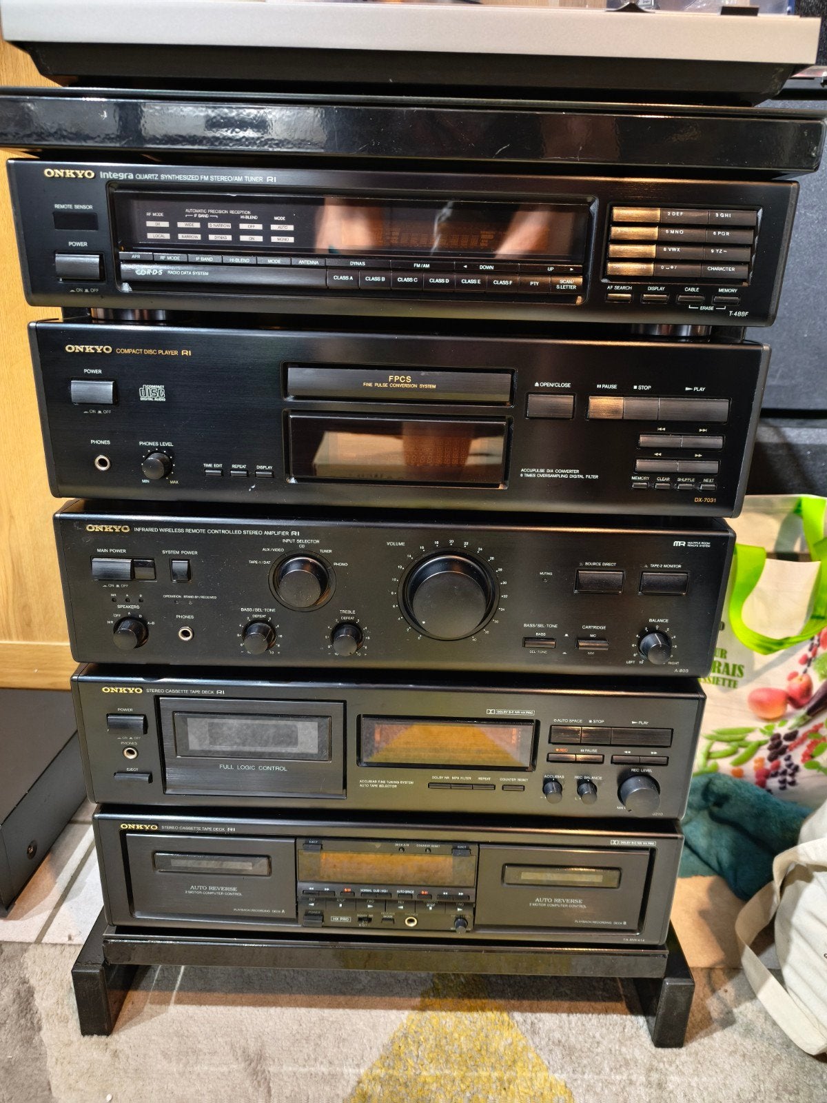 Onkyo vintage hifi-set, Ophalen