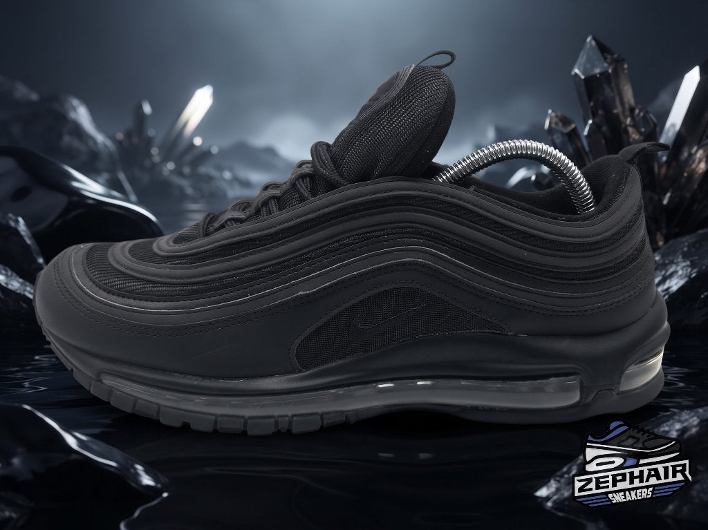 Nike Air Max 97 'Triple Black' EU44.5 2023, Enlèvement ou Envoi, Nike, Porté, Baskets