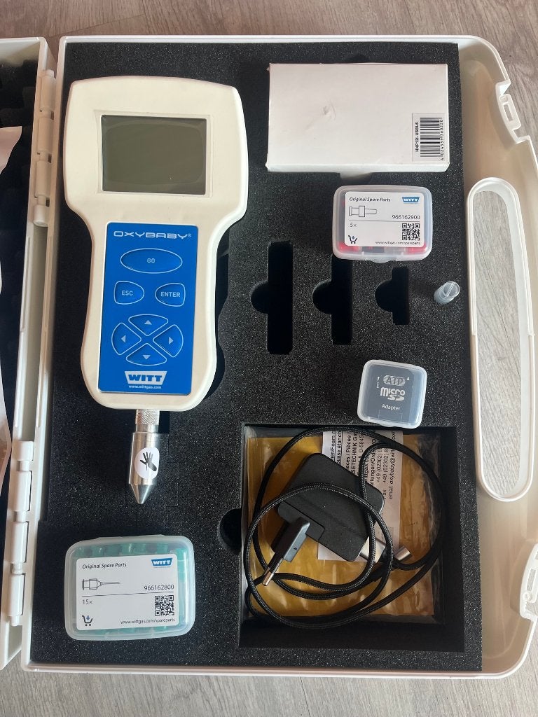 mesure O₂ CO₂ Linde OXYBABY Contrôle gaz alimentaire, Bricolage & Construction, Instruments de mesure, Enlèvement, Comme neuf