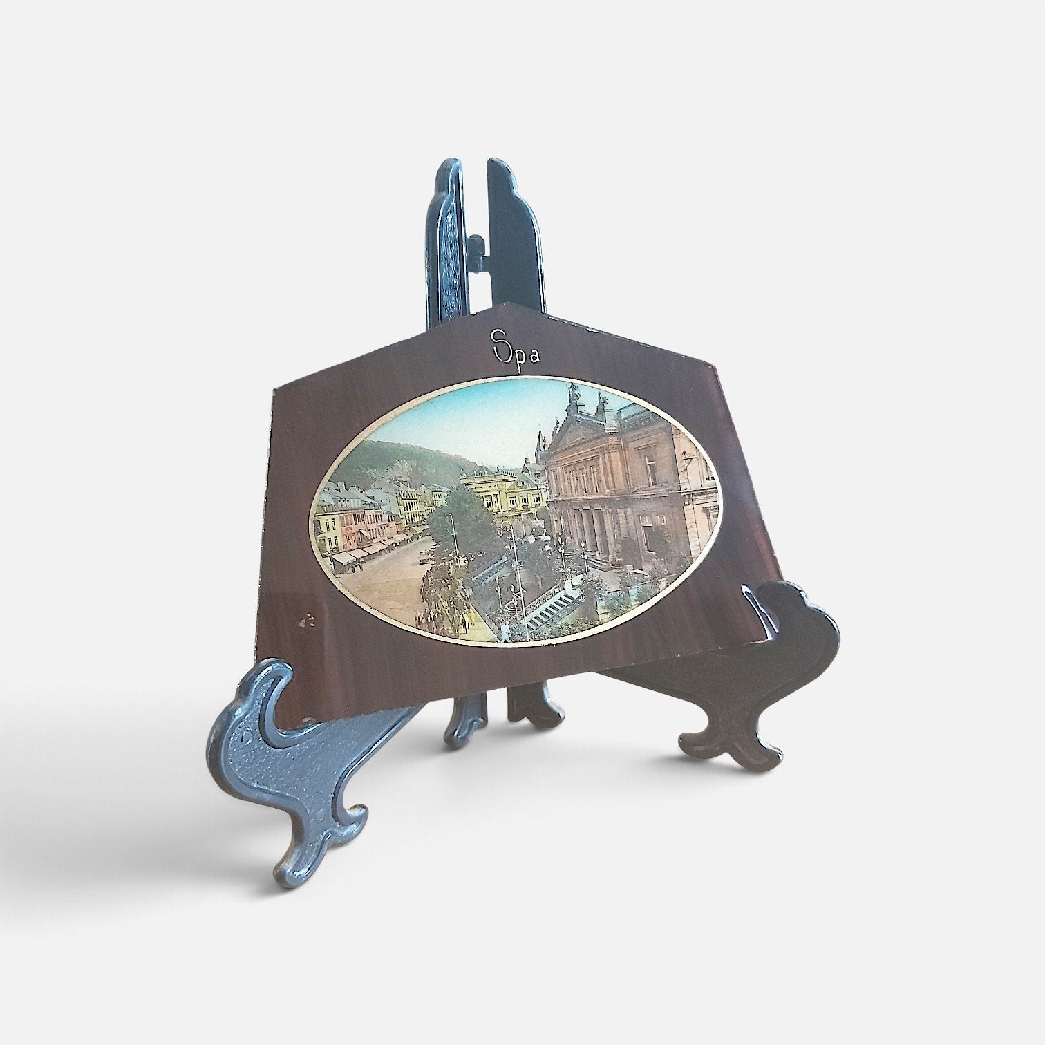 Ville de Spa/plaque en verre/Souvenir/ collection, Enlèvement ou Envoi