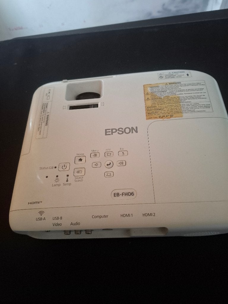 Projecteur epson, Enlèvement ou Envoi, Comme neuf, Epson  eb-fh06, Autres résolutions