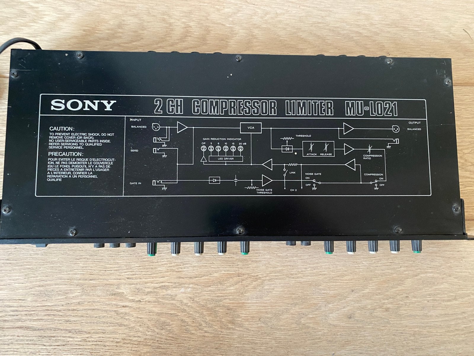 Sony Mu-L021 2ch compressor limiter, Ophalen of Verzenden, Gebruikt, Audio