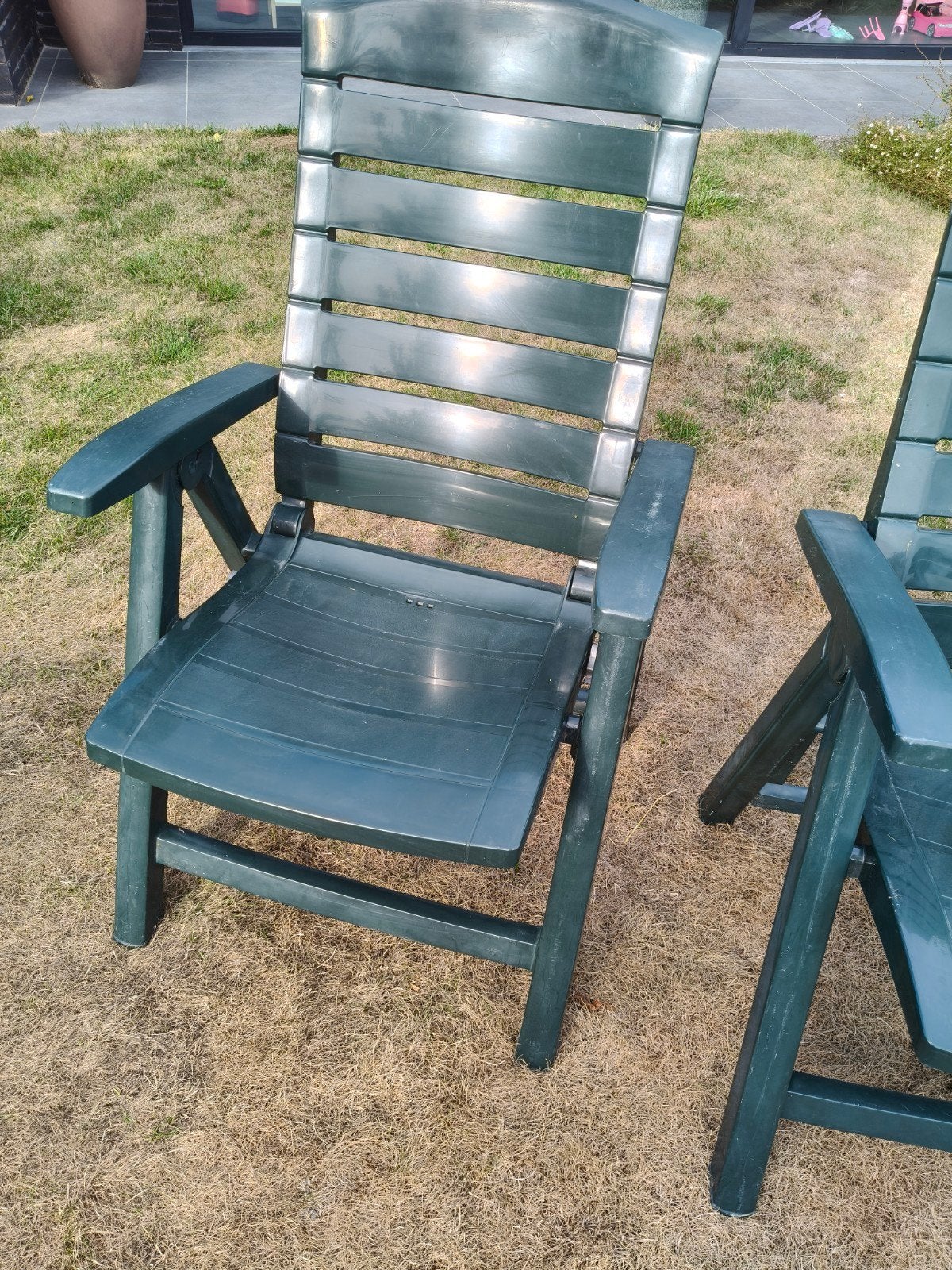 5 verstelbare tuinstoelen,hartmann, Ophalen