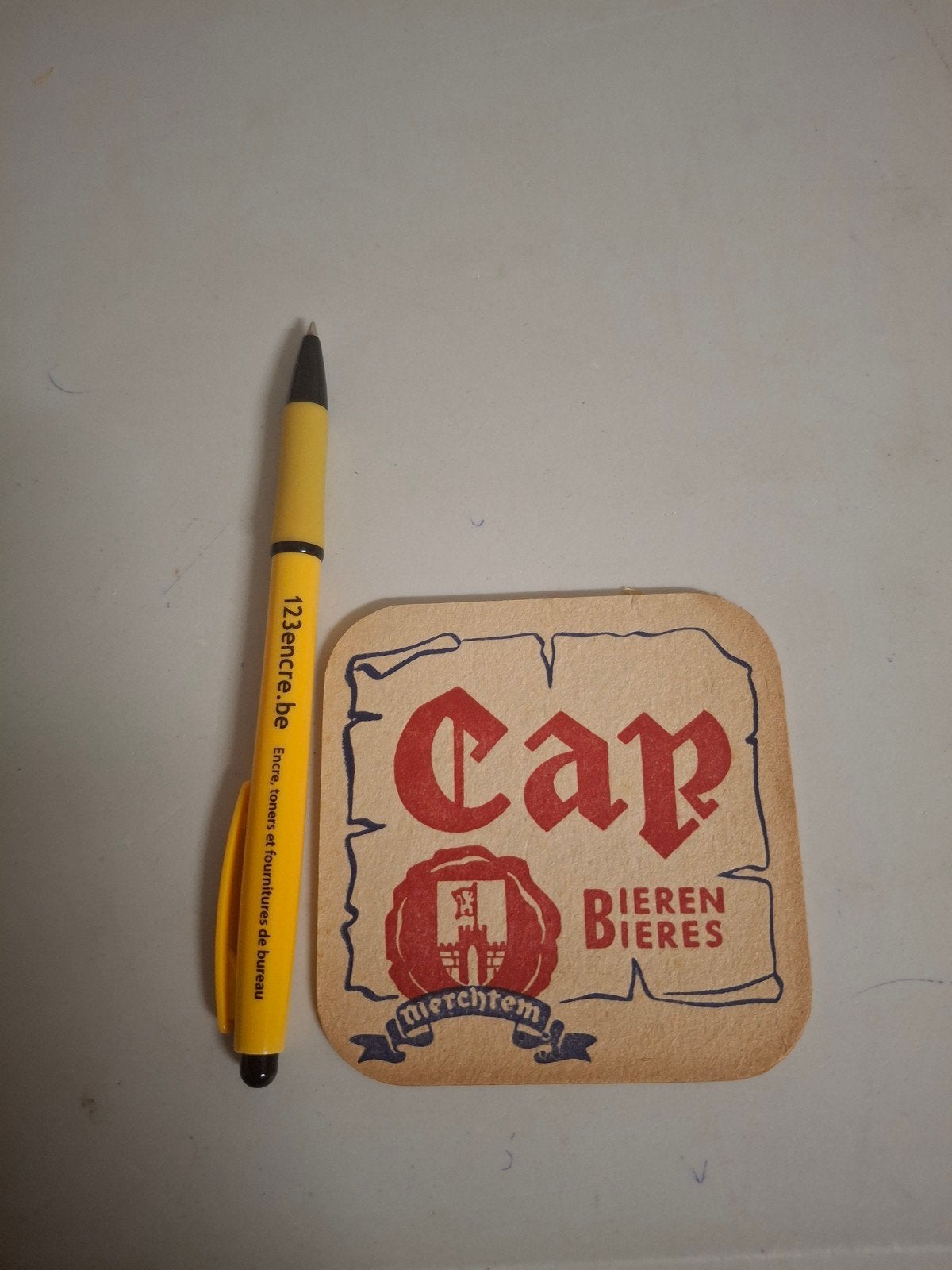 oud bierviltje cap merchtem, Ophalen of Verzenden