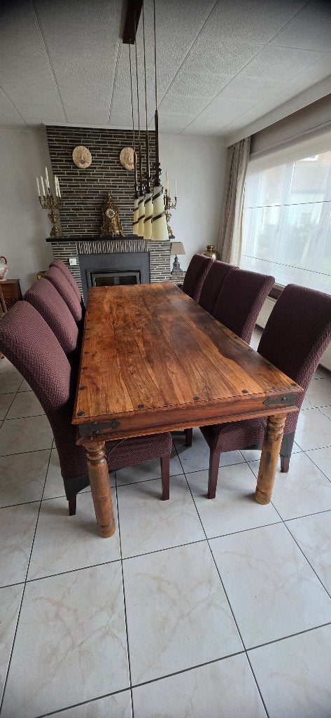 Eettafel, Teck, 100 à 150 cm, Enlèvement, Utilisé