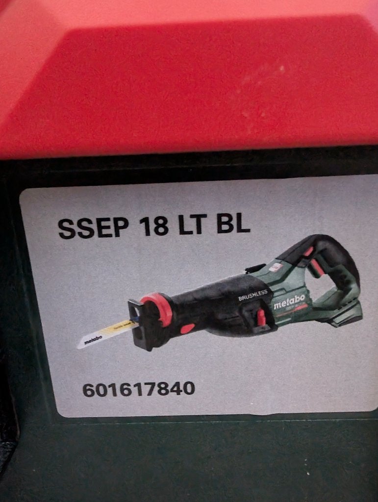 Scie sabre sans fil Metabo SSEP 18 LT BL + MetaBOX, Enlèvement, Comme neuf, Scie sabre, Metabo
