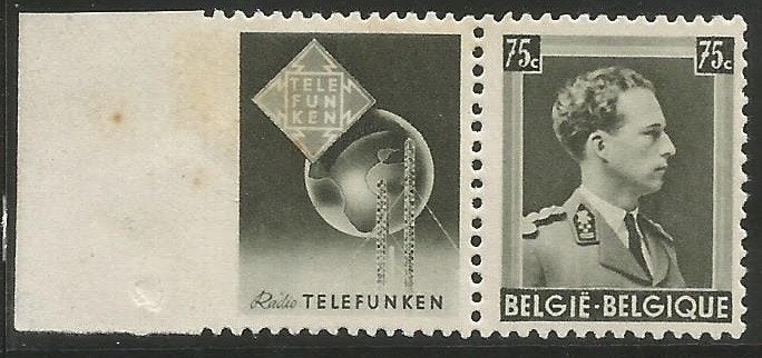 Reclamezegels of PUBS PU105 Telefunken Witte rand, Verzenden, Frankeerzegel, Postfris