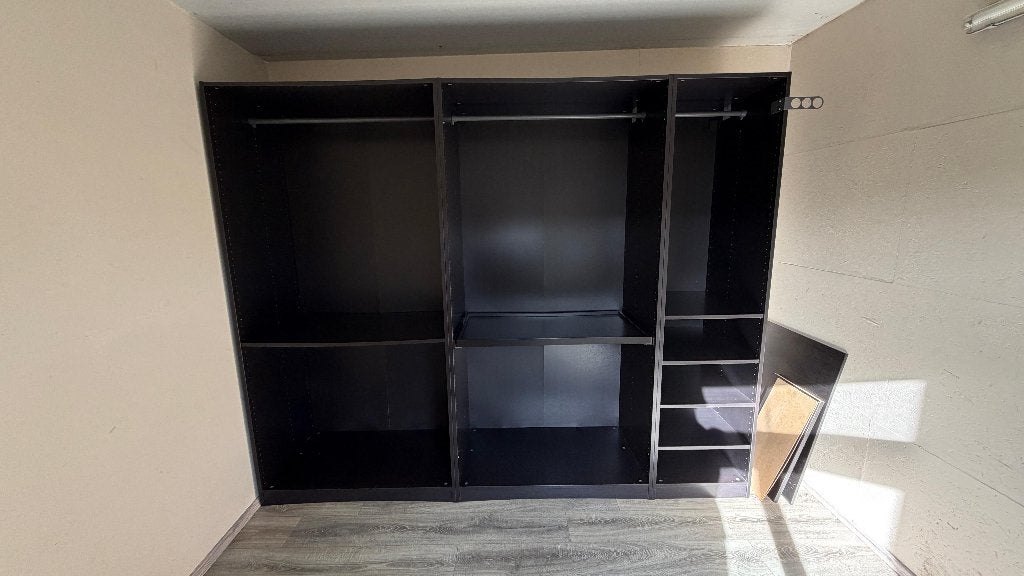 IKEA PAX kleerkast, zwartbruin (3 delen), Ophalen, Overige materialen, Gebruikt, 200 cm of meer