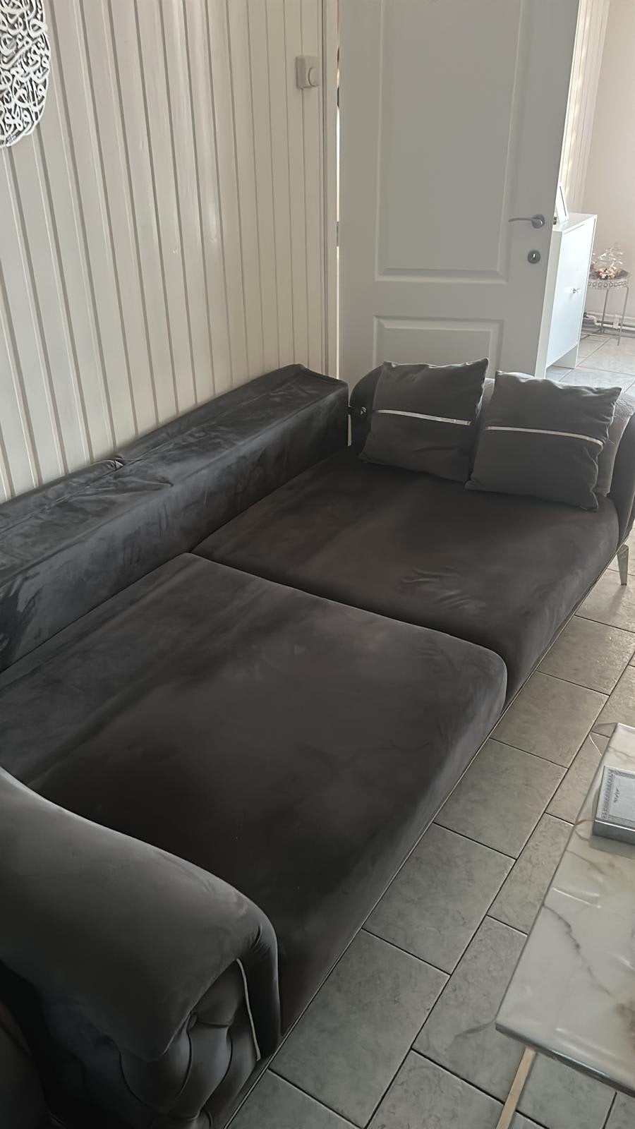 Fauteuil gris complet