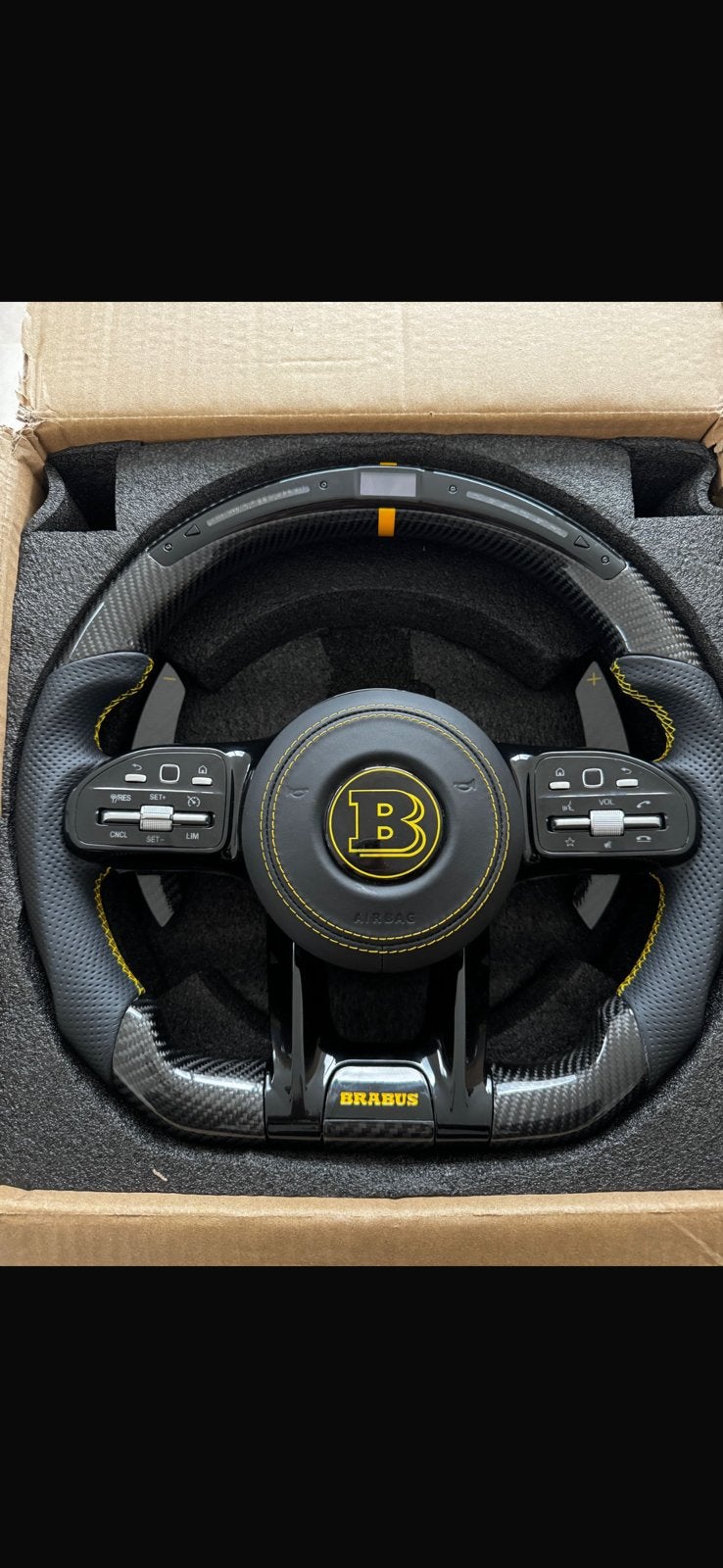 Carbon Fiber Steering Wheel + AirBag, Ophalen, Gebruikt, Mercedes-Benz