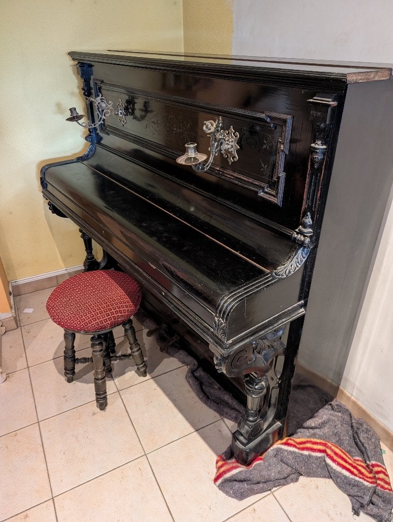 piano, Musique & Instruments, Pianos, Enlèvement, Utilisé, Noir, Piano