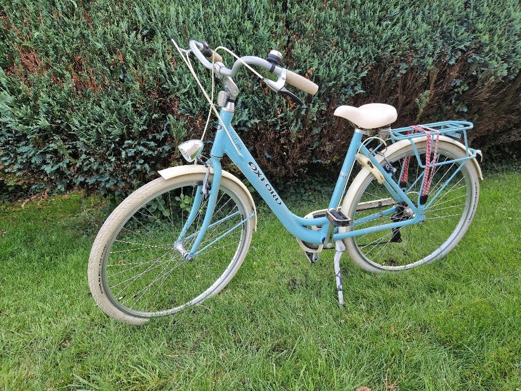 ‍️ Nette lichtblauwe Oxford Damesfiets (ALU) - 7 versn, Fietsen en Brommers, Gebruikt, Velgrem, 47 tot 50 cm, Versnellingen